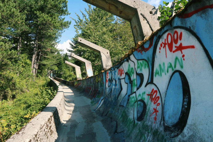 pista de bobgsleigh em sarajevo