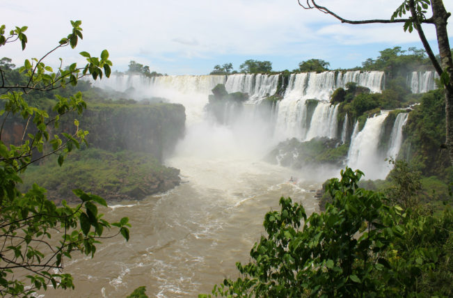 FOZ DO IGUACU, BRAZIL: Signs at the Entrance of Iguacu Falls