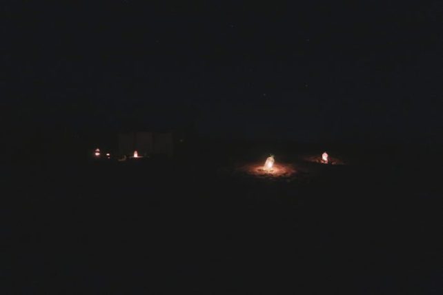 luzes noturnas em cabo polonio