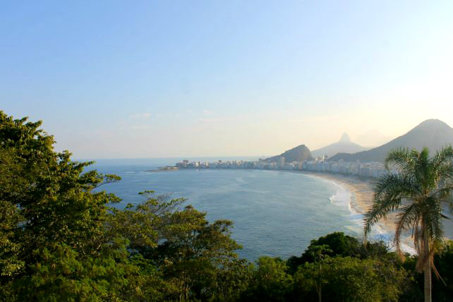 vista do forte do leme