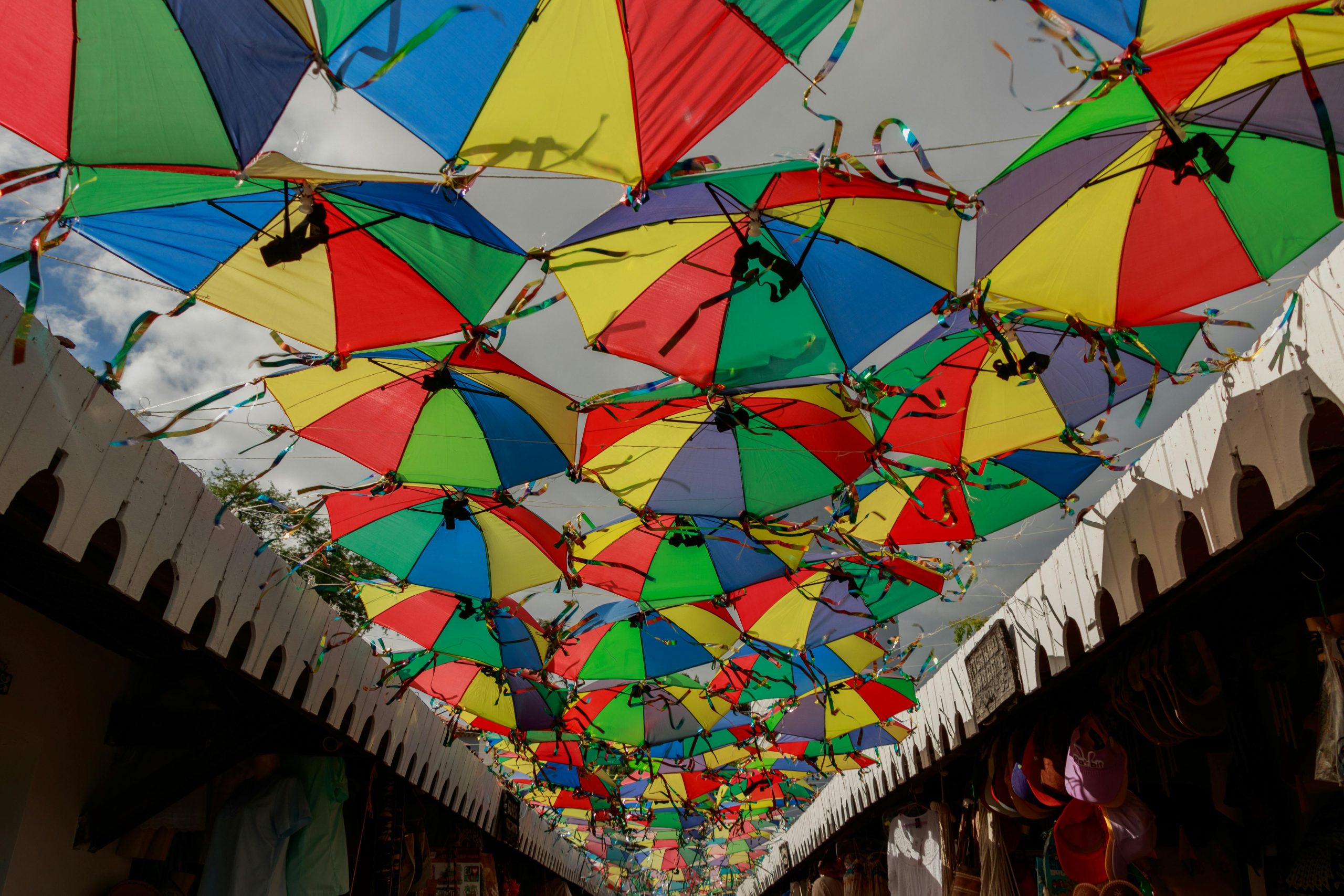 sombrinhas de frevo (the colorful umbrellas used for dancing frevo)