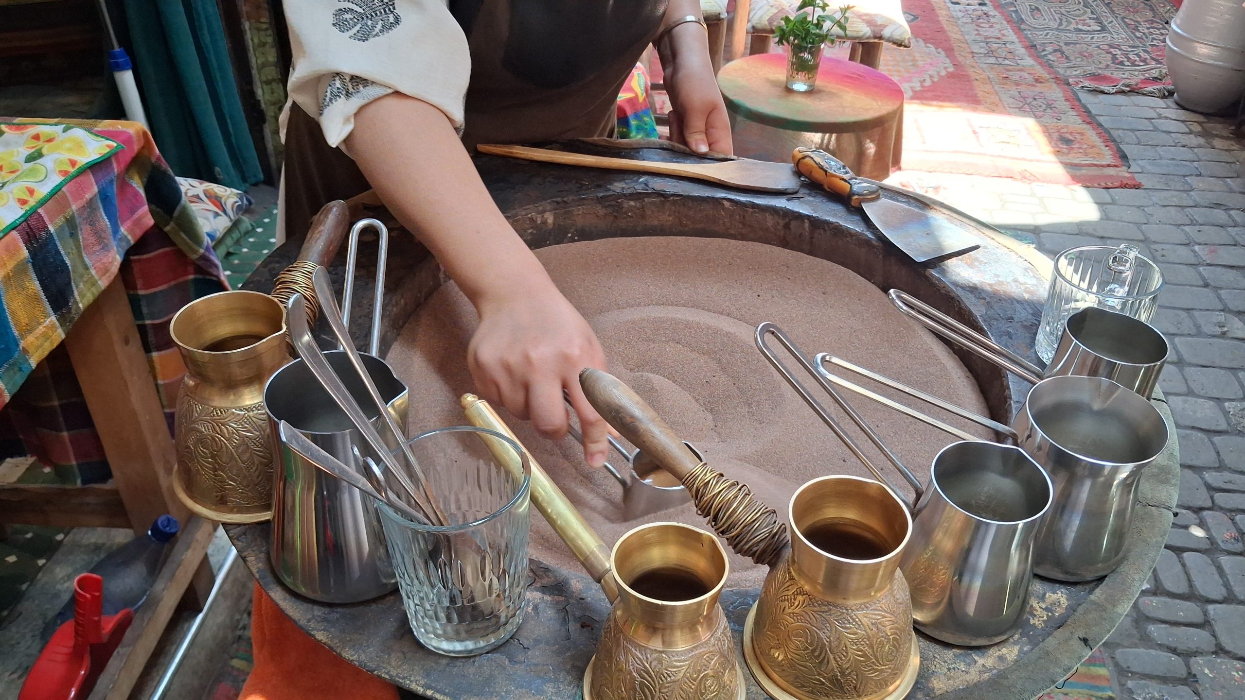café tradicional em marrakech