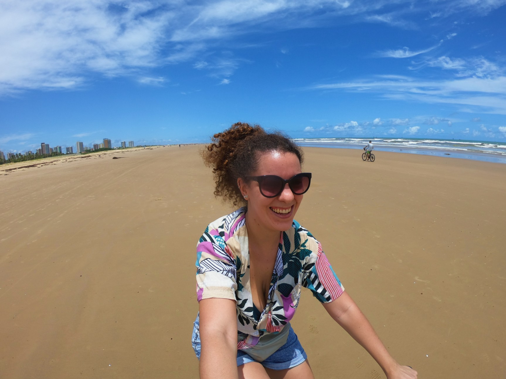 riding a bike in aracaju, brazil